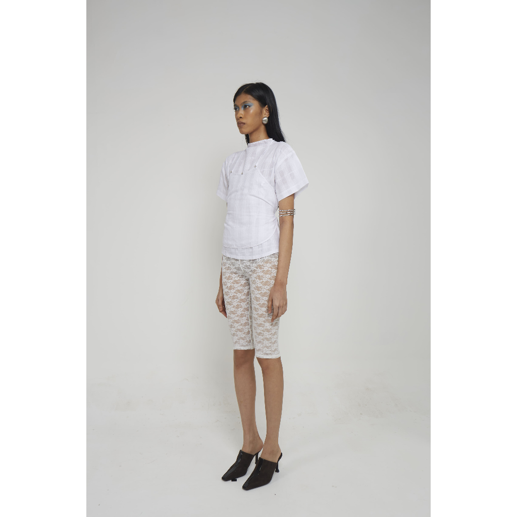 Colette White : space& I Layer Top / Womens Top