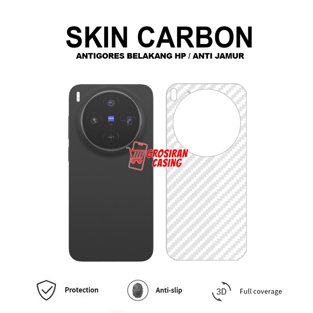 Vivo X300 Vivo X300 Pro Vivo Y21D Skin Carbon 3D Anti-scratch Back Skin Carbon Vivo X300 Vivo X300 P