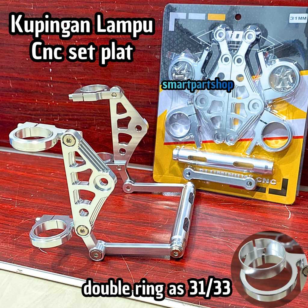 CNC แหวนโคมไฟหู AS 31 33 41 มม.โคมไฟหูแหวนชุดแผ่นโคมไฟวงเล็บแผ่น CB GL TIGER MEGAPRO วงเล็บนินจา Scorpio Byson