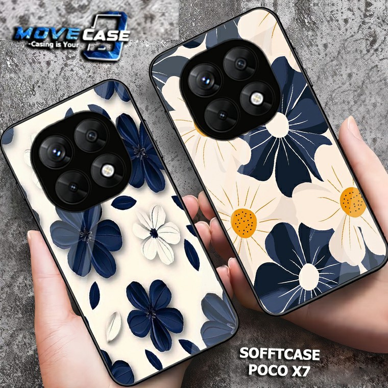 HP MV624 Softcase Glass Glitter Glass POCO X7 - เคสโทรศัพท์ POCO X7 - เคส POCO X7 - ซิลิโคน POCO X7 