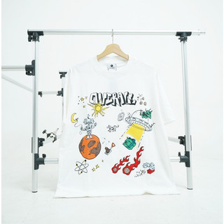 OverallDecking Boxy Cut T-Shirt cotton 20s Kaos Pria Space White
