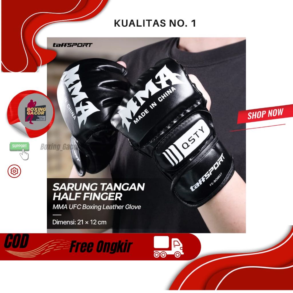 ถุงมือ UFC MMA UFC Boxing ถุงมือหนังมวยไทย UFC รังไข่