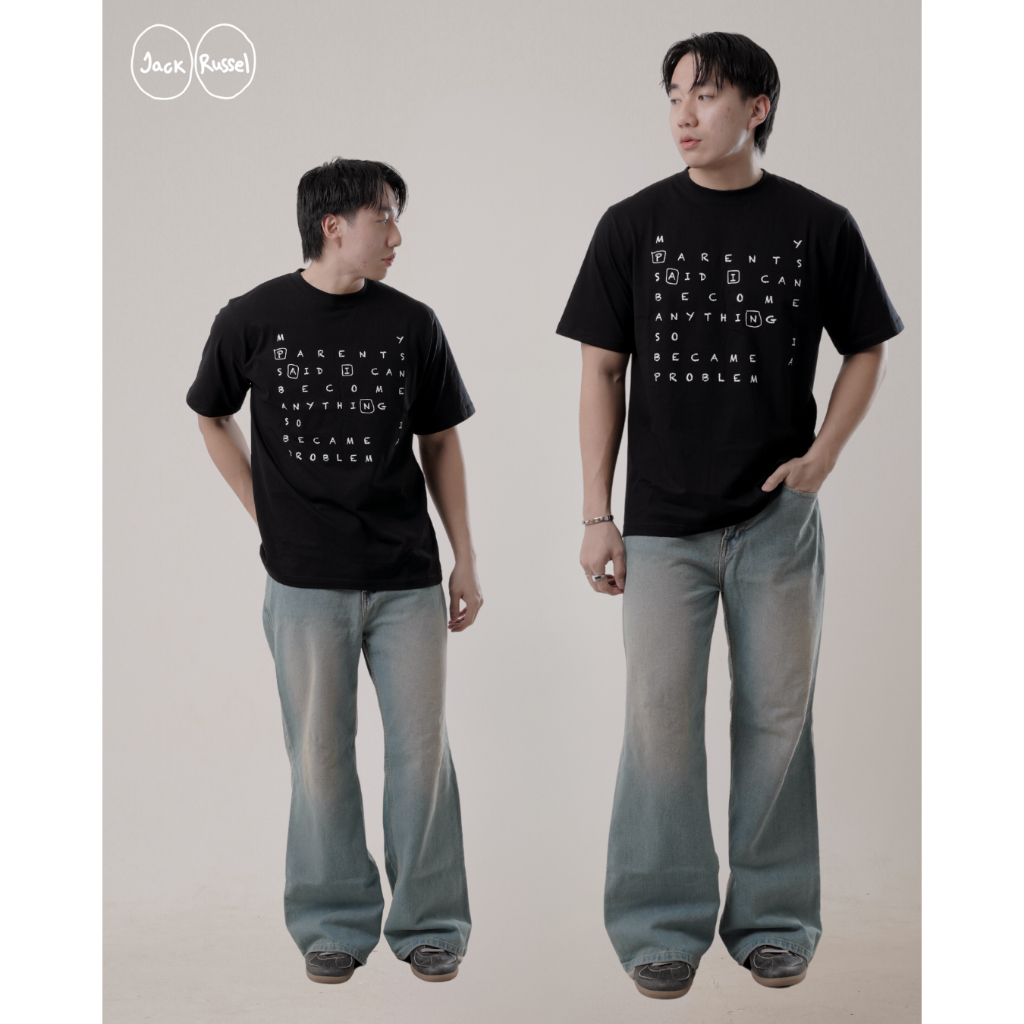 Jack&Russel - เสื้อยืดโอเวอร์ไซส์ PAIN