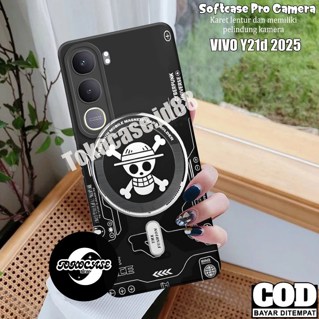 เคส VIVO Y21d ใหม่ล่าสุด 2025 - เคส VIVO Y21 d 2025 _ปลอกยางสีดําใสแบบยืดหยุ่นเย็น Silicone_56