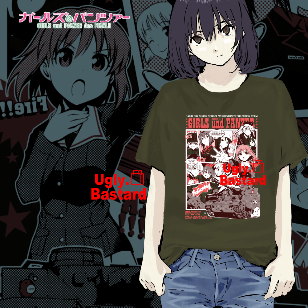 เสื้อยืด Girls Und Panzer FAN ART CLOTHING C90 MIX-ISM [GIRLS und PANZER Project] [สั่งซื้อล่วงหน้า 