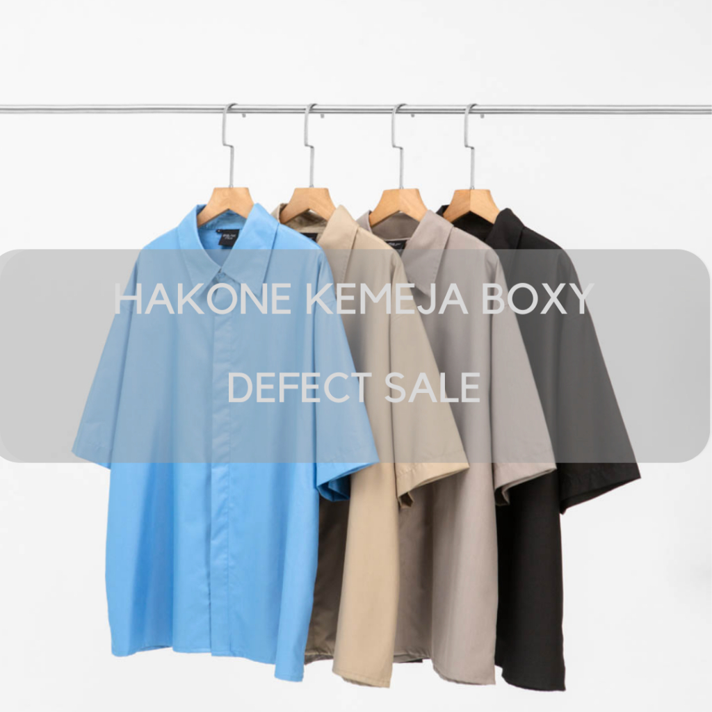 KEMEJA DEFECT - เสื้อเชิ้ตกล่องผู้ชาย HAGO