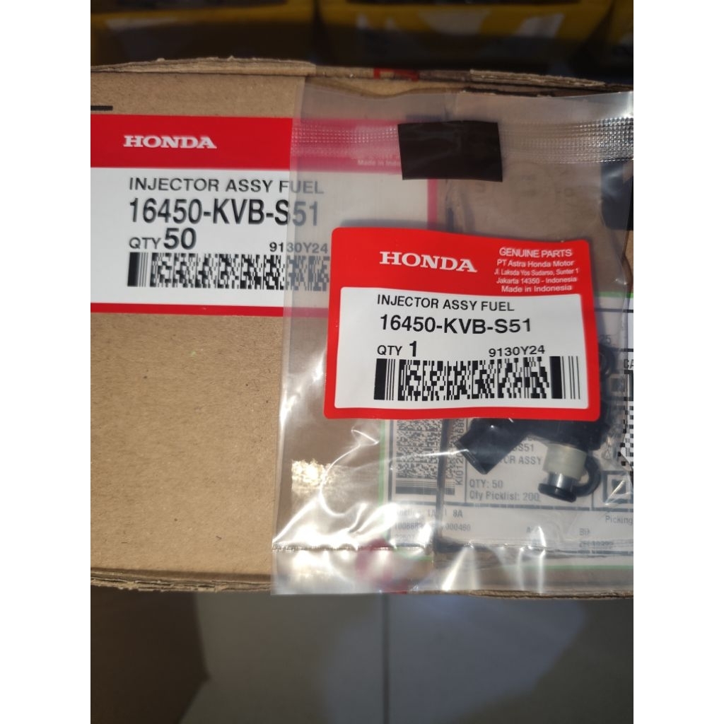 Assy หัวฉีดน้ํามันเชื้อเพลิง SPACY FI. 16450-KVB-S51. ต้นฉบับต้นฉบับ