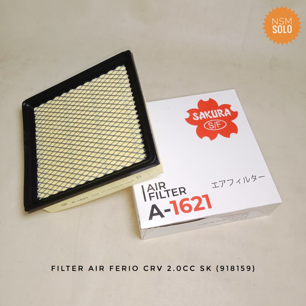 กรองอากาศ กรองอากาศ Honda Ferio CRV 2000cc A1621 Sakura 17220-P2M-Y00