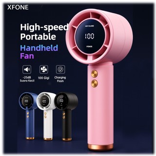 XFONE USB Mini Fan Kipas High-speed kipas kipas angin Digital Display Adjustable Turbo kipas Fan USB Mini Fan