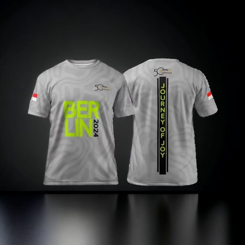 Berlin Marathon 2024 Jersey เสื้อแข่งวิ่ง Unisex Premium Runners Jersey