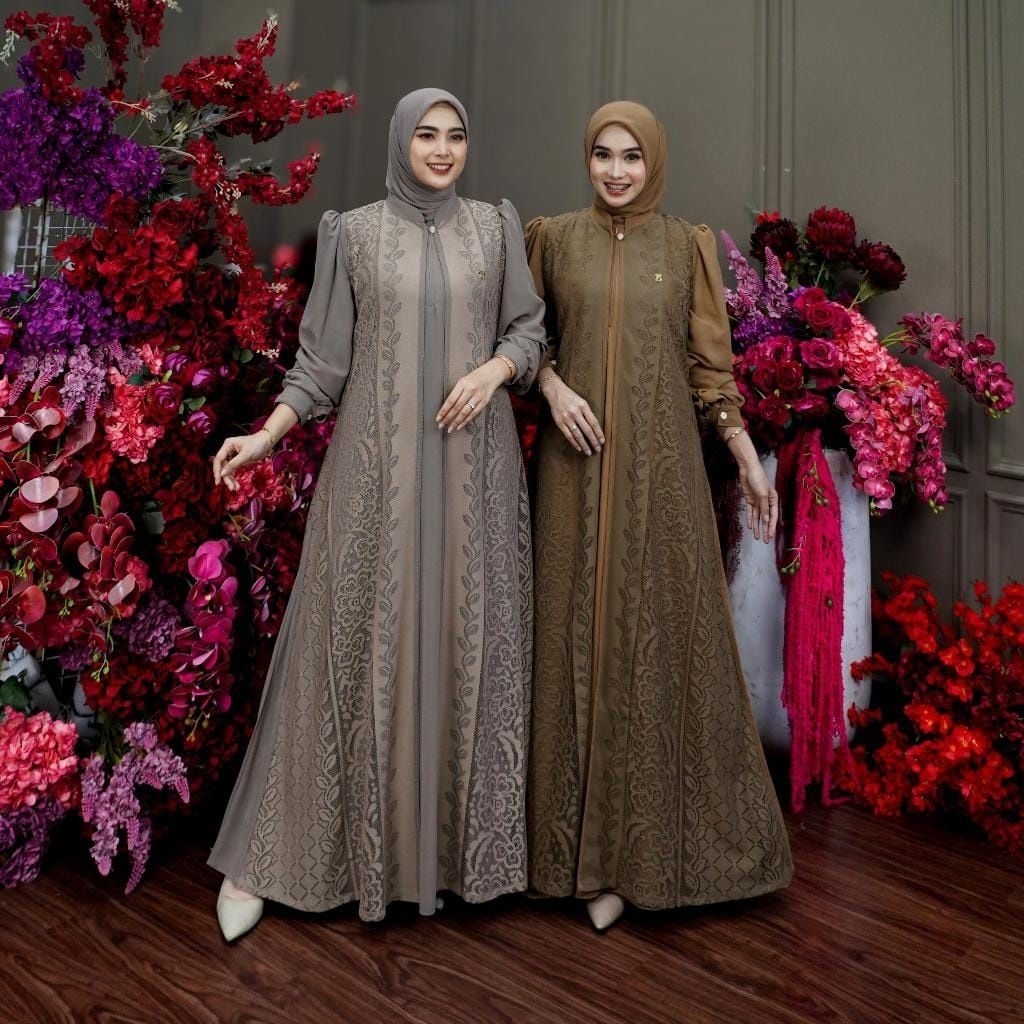 RAANIA SET 3IN1 GAMIS CERUTY MIX BRUKAT READY TO SHIP