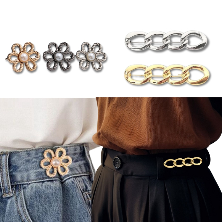 [ KHAEFASHION ]-(RM005)กางเกงโอเวอร์ไซส์ Hook Metal Stud Loose เอวกางเกงยีนส์ลด