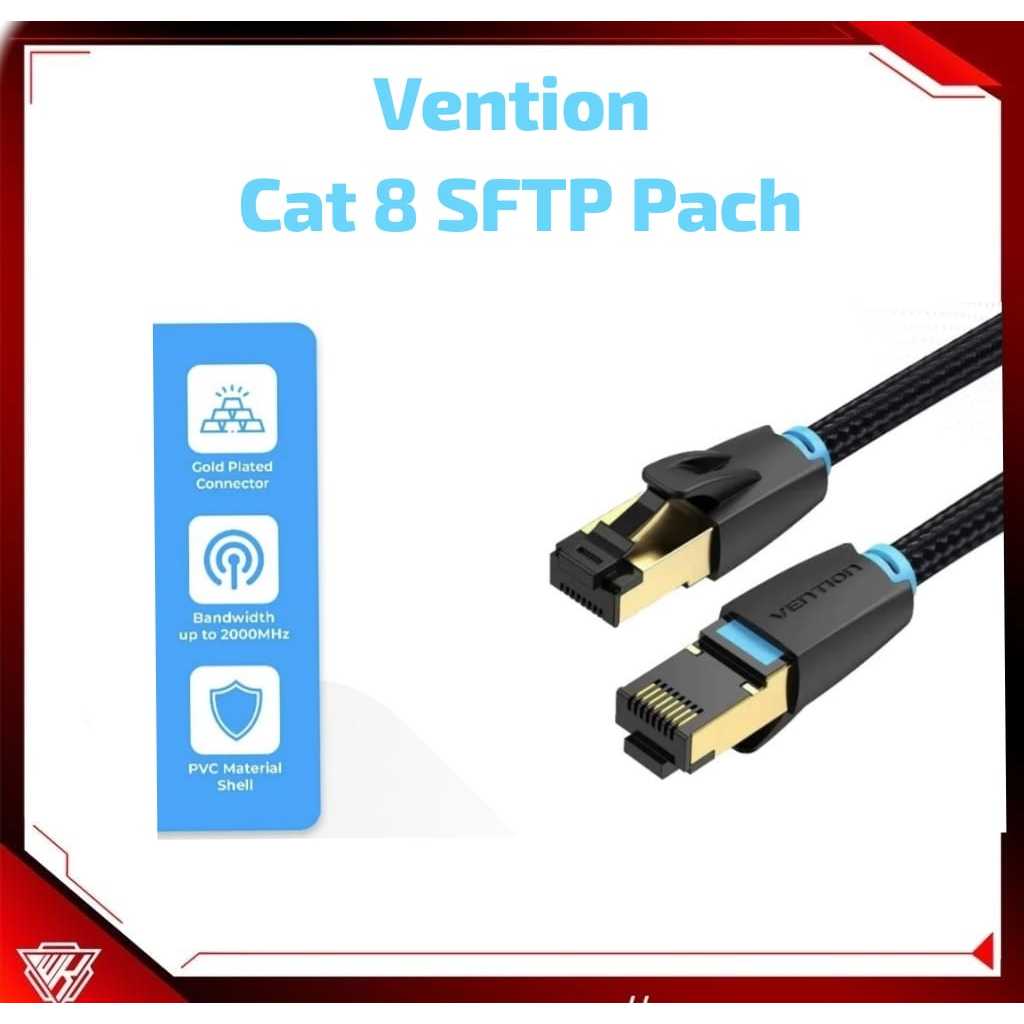 VENTION สาย LAN RJ45 Cat 8 Cat.8 / VENTION Cat.8 สายแพทช์ SFTP