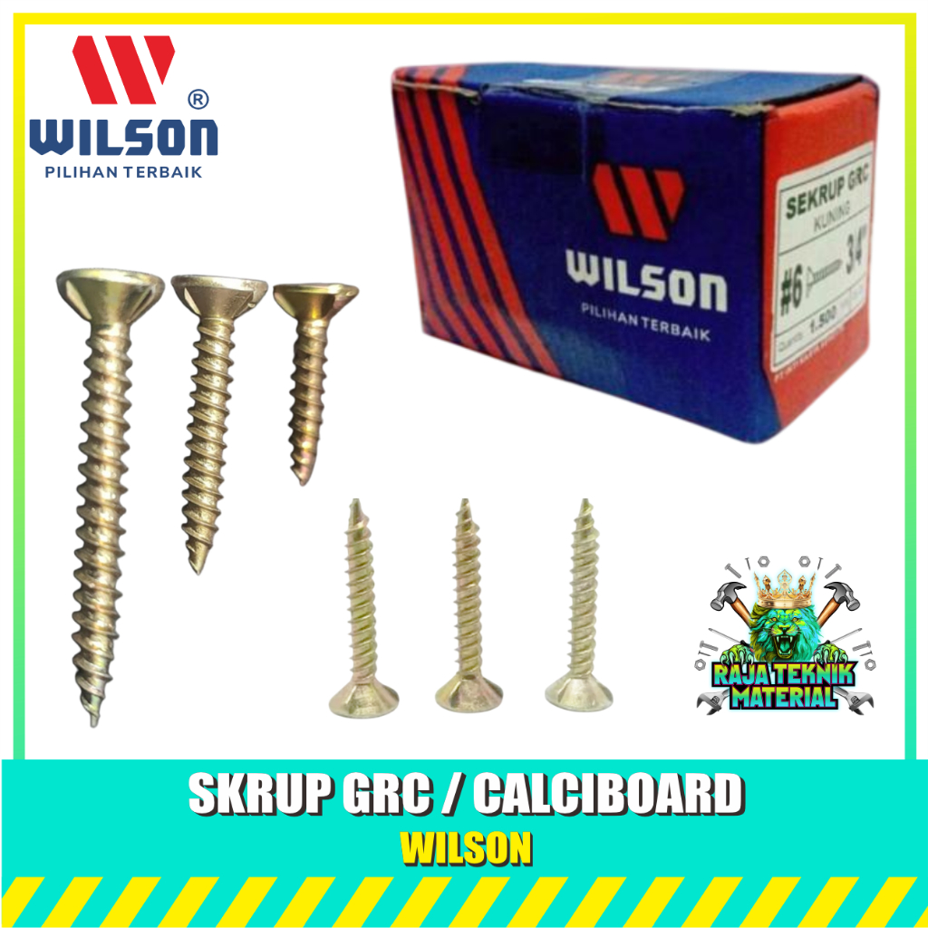 [1 กล่อง] WILSON SCREW GRC / WILSON SCREW - SDS GRC KALSIBOARD SCREW 6X1 6X1-1/2 6X1-1/4 6X3/4 INCH