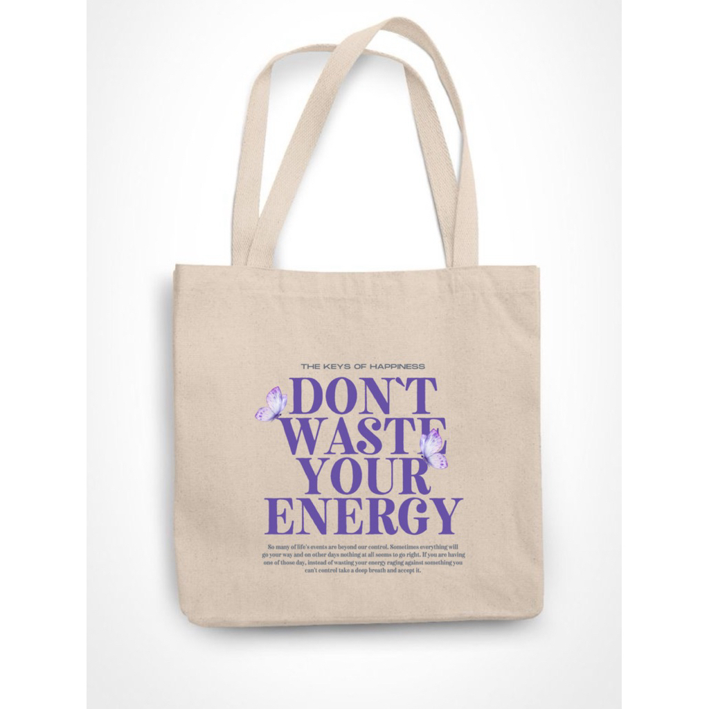 Tote Bag Aesthetic Retro "Good Things Are Coming" - Smiley Vibe