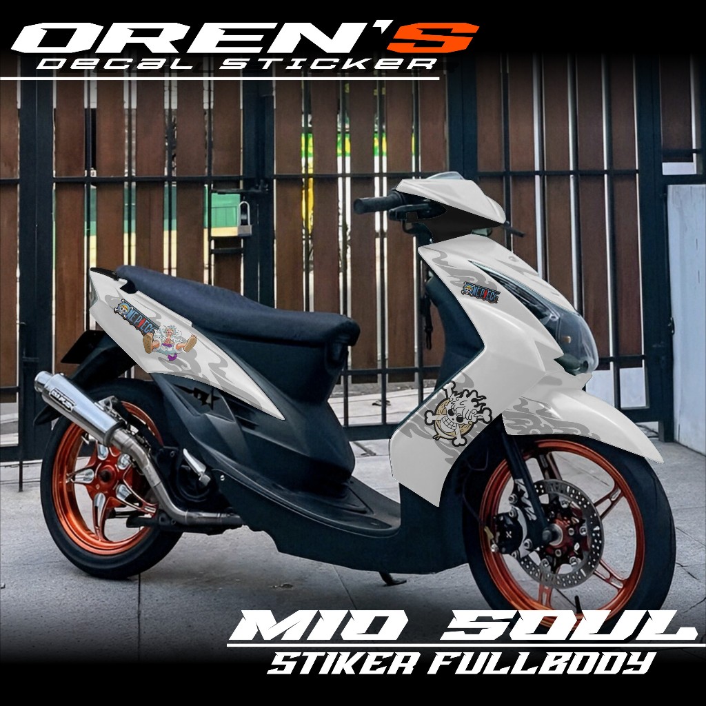 Mio Soul สติ๊กเกอร์มอเตอร์ไซค์คาร์บูเรเตอร์ Plain Full Body - สติ๊กเกอร์รูปลอก Mio Soul Old Anime Fu