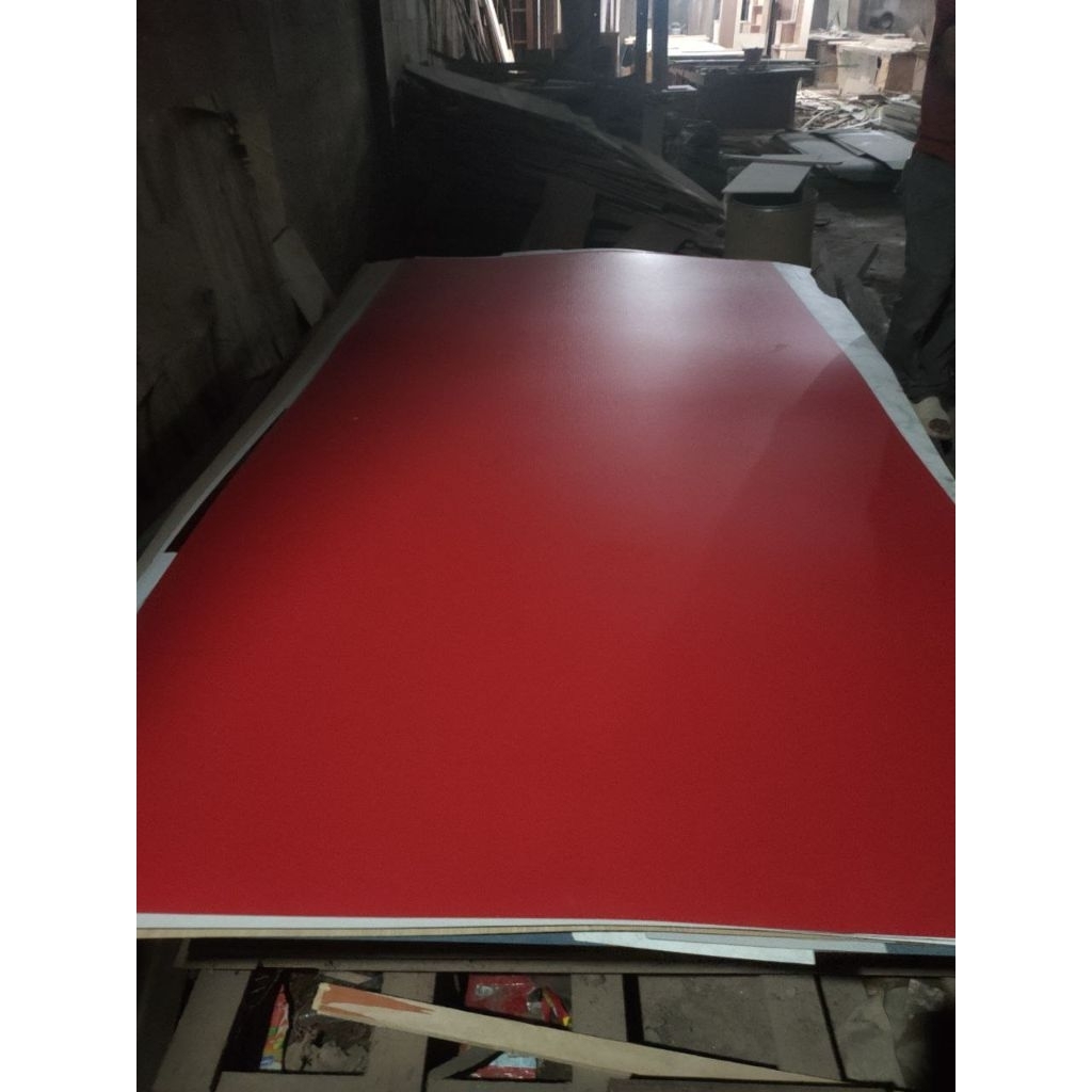 MERAH Hpl Formica ไฟเบอร์แดง ขนาด 122x244
