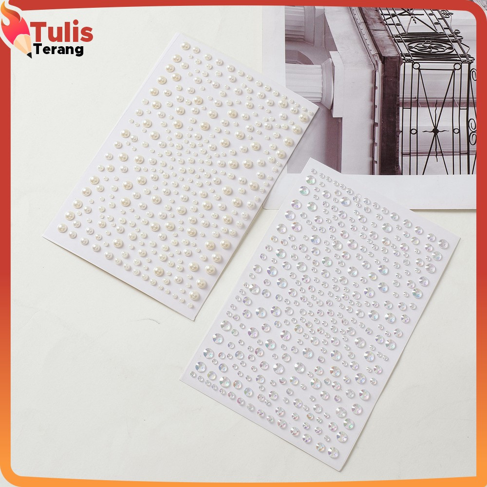 MATA Pearl Face Sticker Set / Makeup Eye Decorative Sticker Face Gem Crystal Sticker คอสเพลย์ Bright