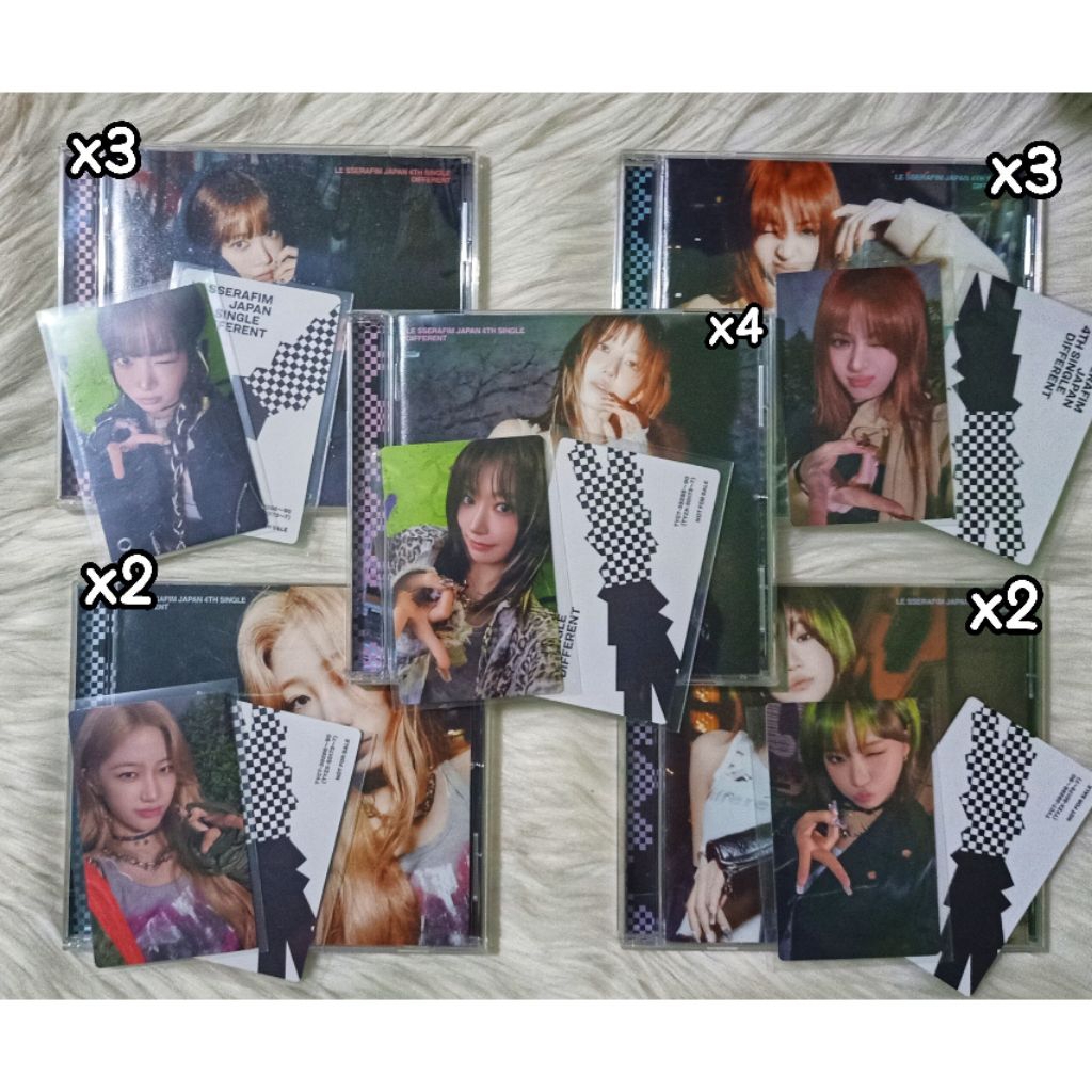 อัลบั้มเดี่ยว Le Sserafim Japan Different - Soljack Sakura, Chawon, Yunjin, Kazuha, Eunchae