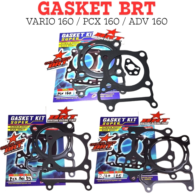 BRT GASKET HEAD BLOCK GASKET VARIO 160 PCX 160 ADV 160 62 มม. 62 มม. 63 มม. 63 มม. 65 มม. TOP BOTTOM