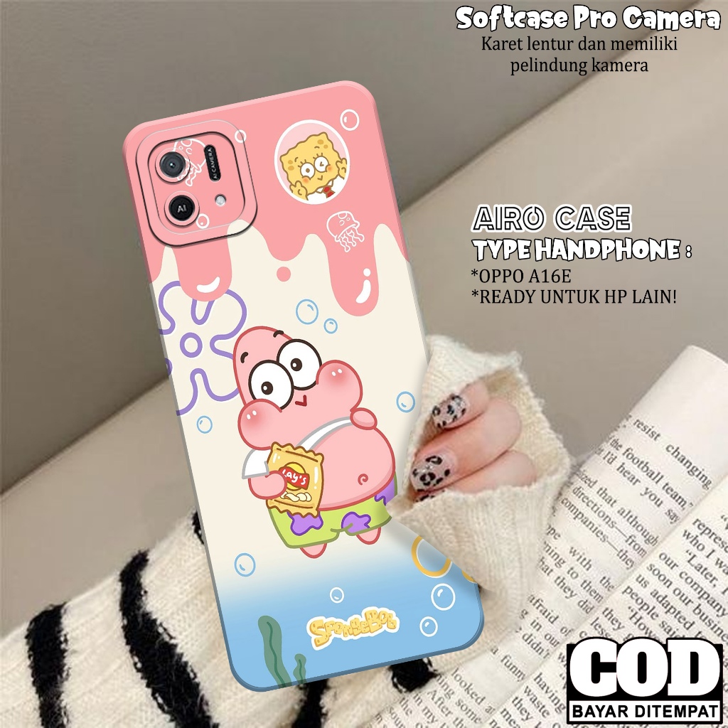 เคส OPPO A16E - เคส OPPO A16E Softcase - เคสแฟชั่นการ์ตูน - เคส OPPO A16E - เคส Pro Camera Softcase 