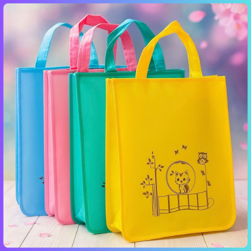 BOS PVC Tote Bag Plain Sling Bag Goodiebag Fashion Transparent PVC Tote Bag สี