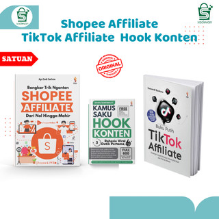 Buku Affiliate Shopee, Tiktok, Hook Konten - Ranah Buku