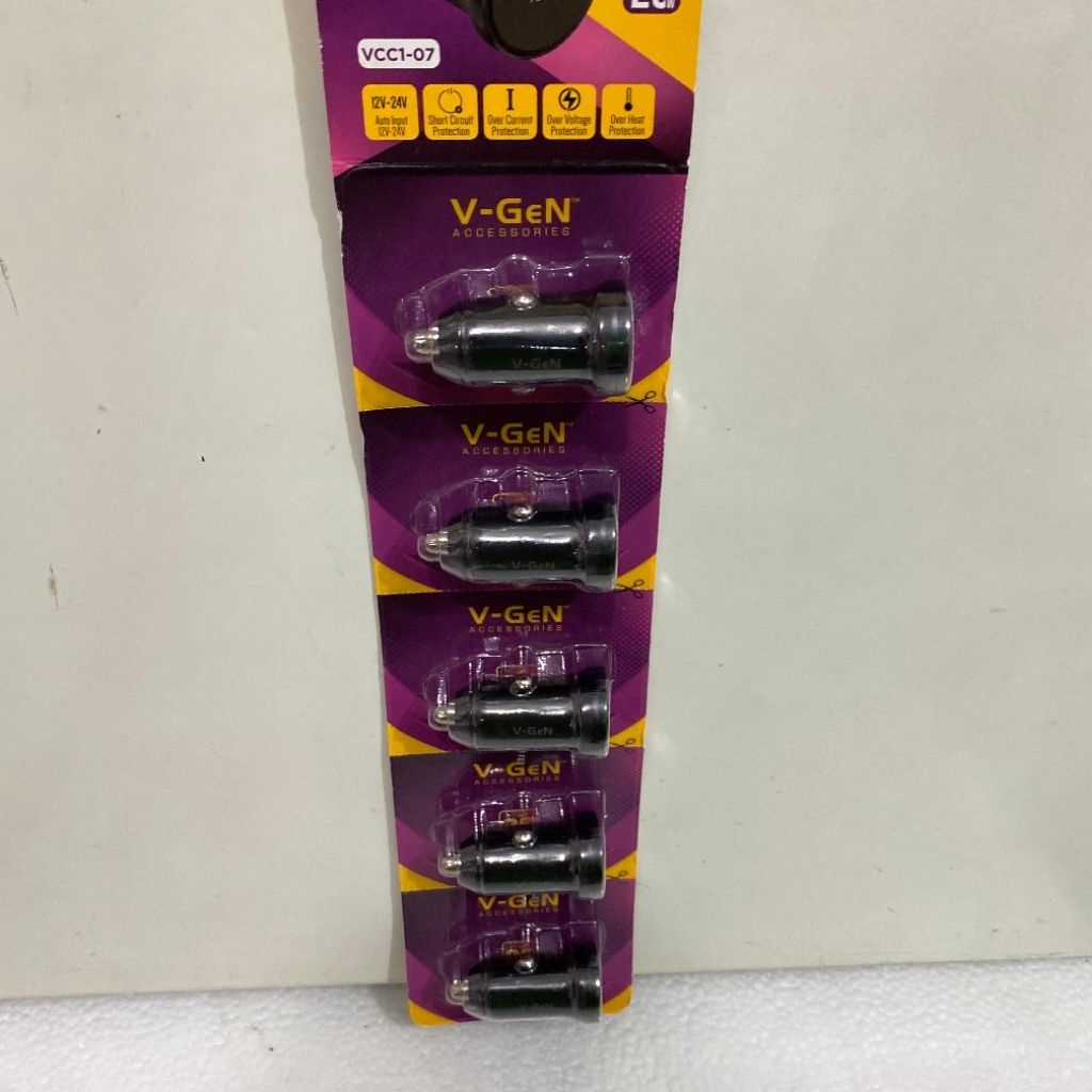 V-GEN VCC1-07//VCC1-07A (1 แพ็ค 5) CAR CHARGER SINGLE TYPE-C PORT Fast Charging 20W