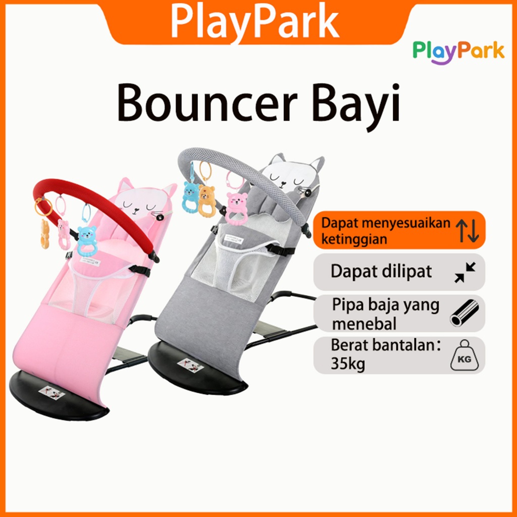 PlayPark Baby Bouncer สบาย Baby Swing 0-3 ปีสําหรับทารก New Born Bouncer Baby Swing เก้าอี้