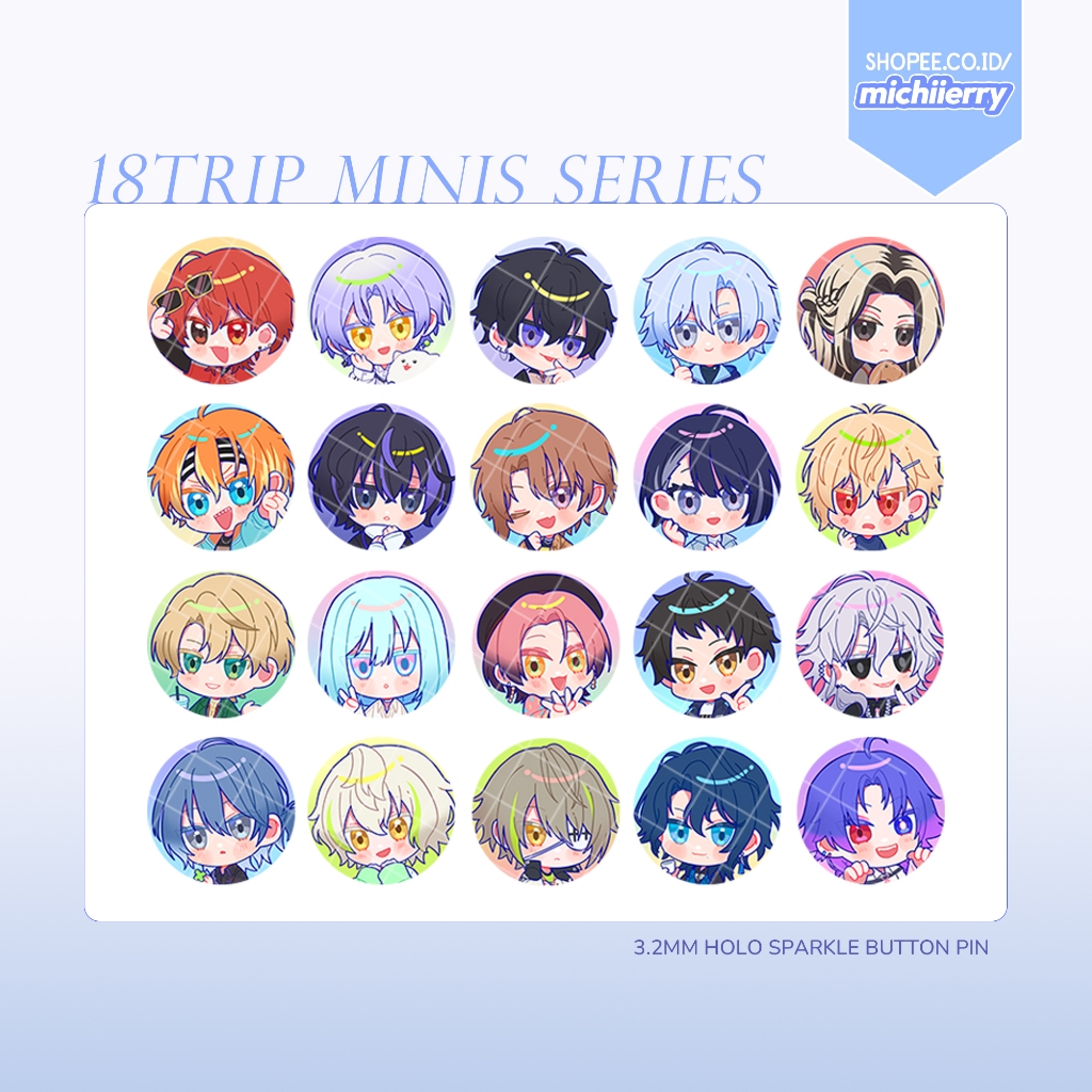 18TRIP Fanmerch - หมุดปุ่มขนาดเล็ก