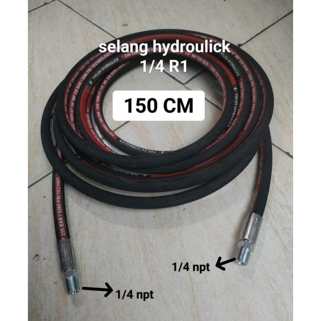 สายไฮโดรโปนิกส์ 1/4 R2 x 150 ซม. + 04 mb + 04 mb