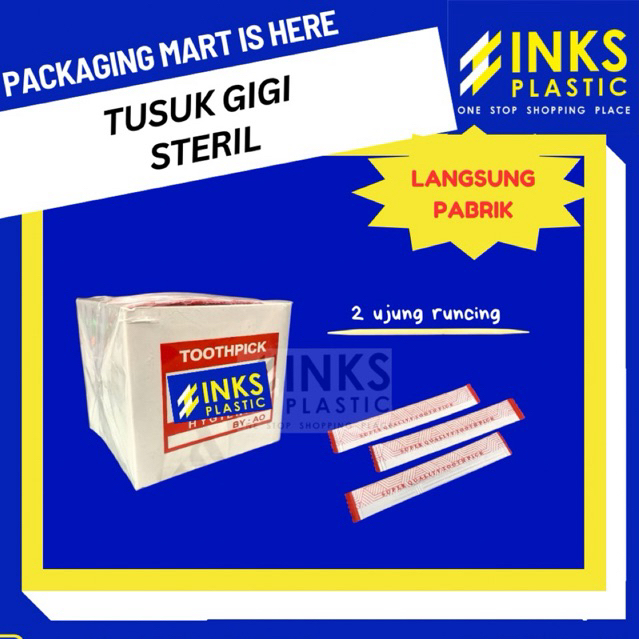 HYGIENIC PRINTING TOOTHPICK STERILE PAPER WRAP