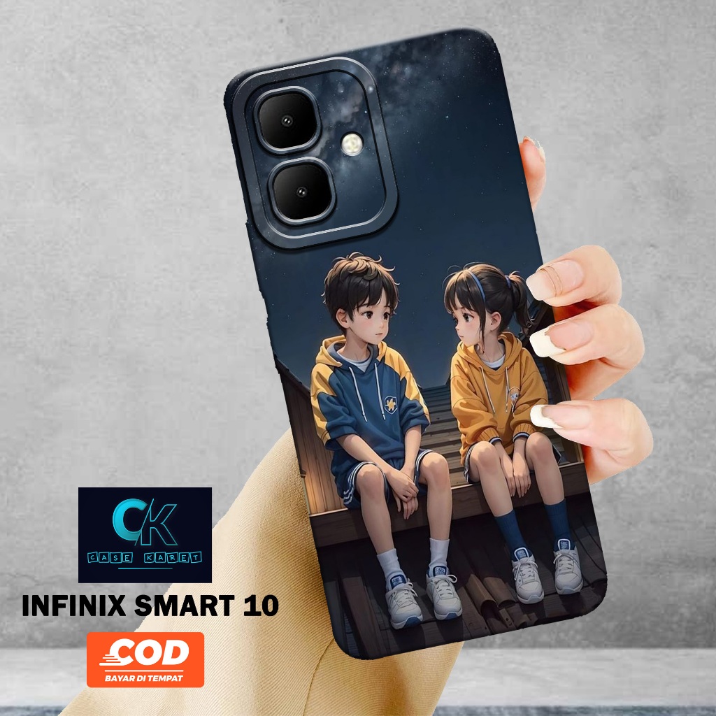 เคส HP ล่าสุด Infinix Smart 10 - เคสแฟชั่นคู่รัก - เคสยาง - เคสโทรศัพท์ Infinix Smart 10 ล่าสุด - เค