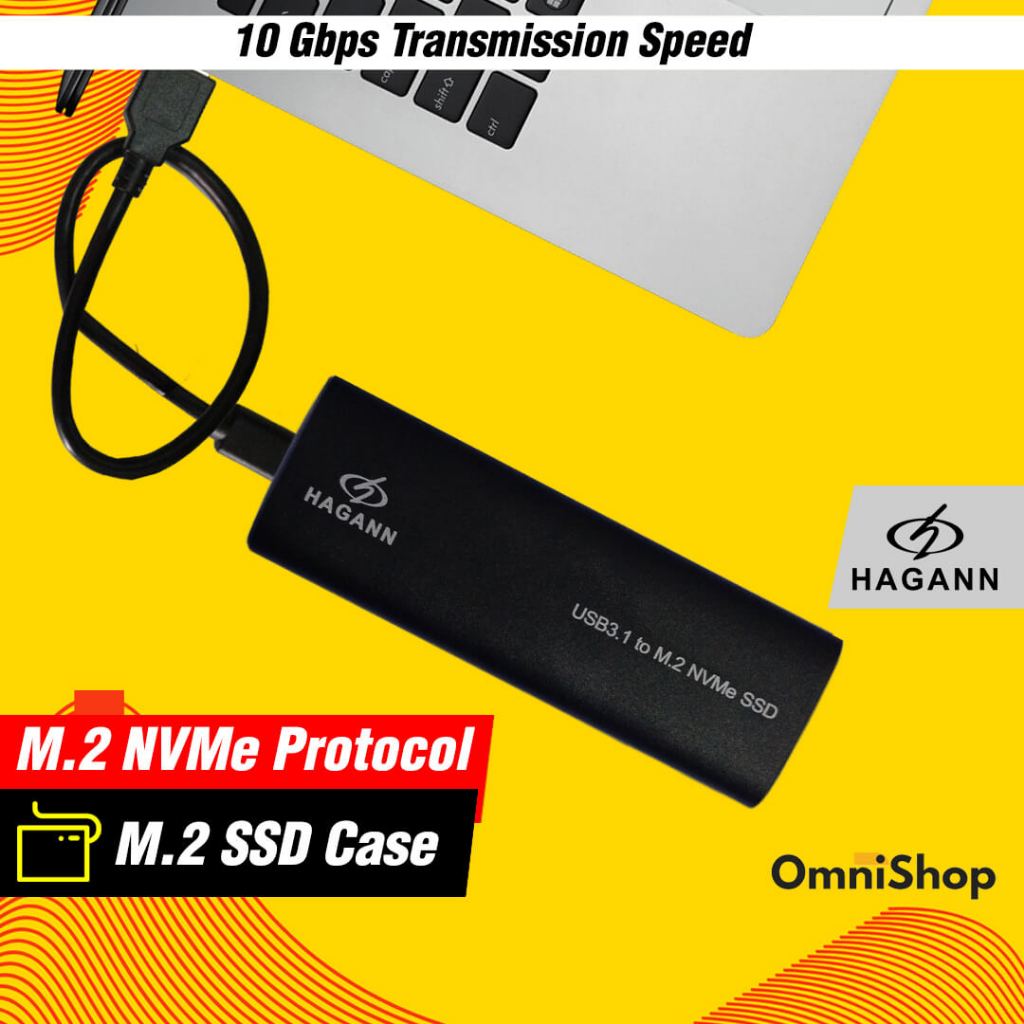 HAGANN HDA-E41 SSD M.2 NVMe External Case USB 3.1 Type C รับประกัน 1 ปี