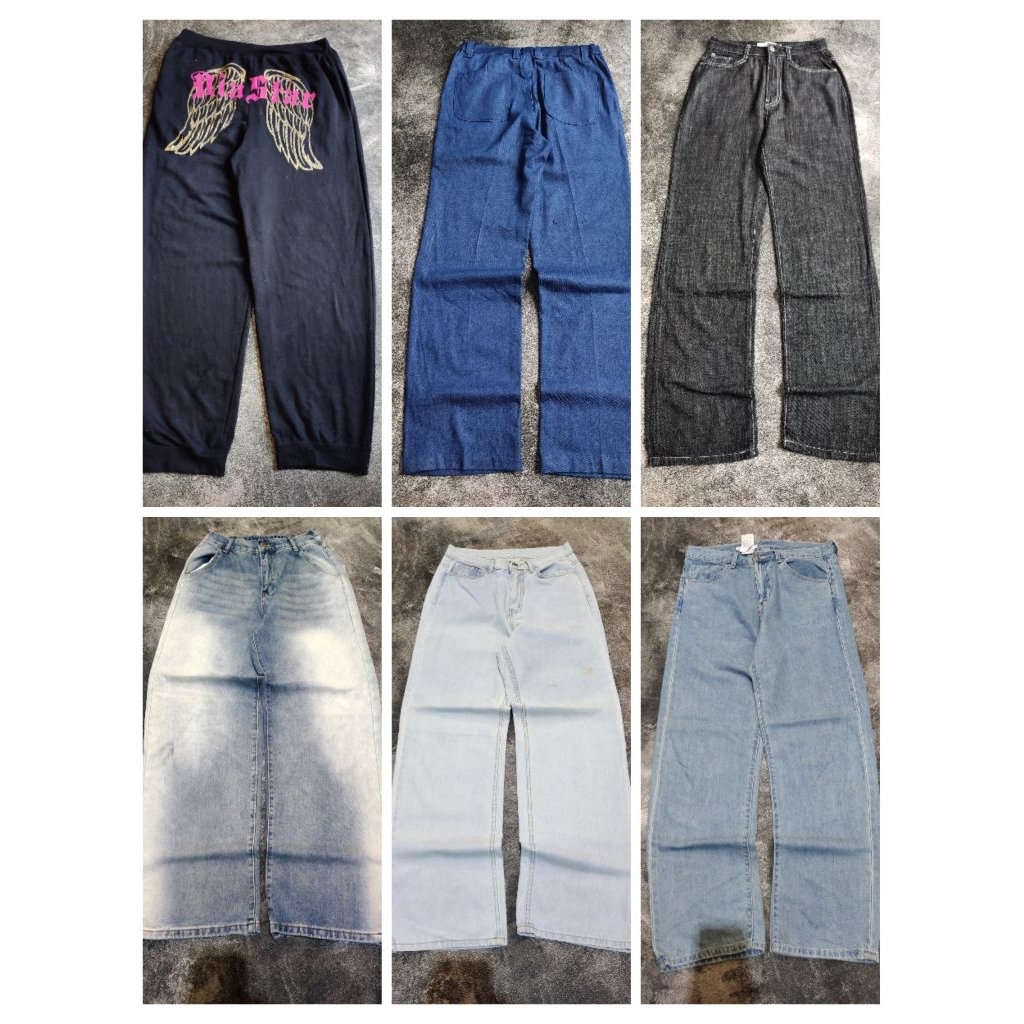 SECONDS กางเกงขายาวผู้ชาย Baggy