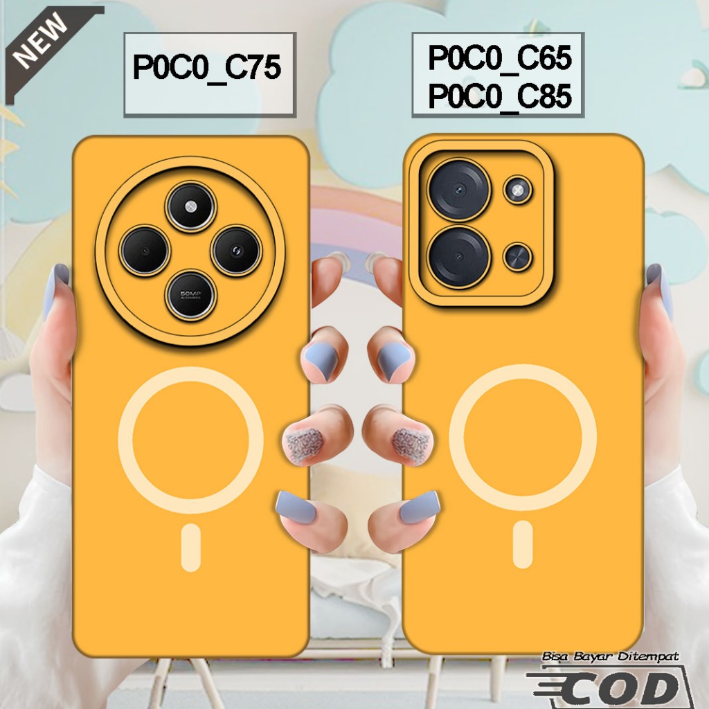 เคส Xiaomi POCO C85 2025 - เคส POCO C75 2024 - POCO C65 2023 _เคสซิลิโคนสีดําใสเย็น