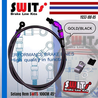 แกว่งไป 45 90 องศาท่อเบรคหน้า 100 ซม. สายเบรครถจักรยานยนต์รุ…