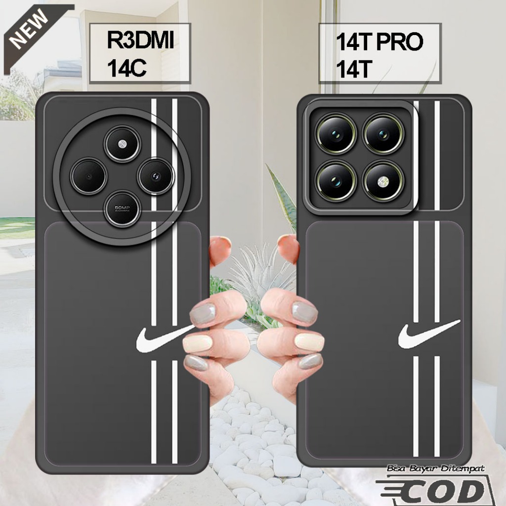 เคส XIAOMI REDMI 14C - เคส XIAOMI 14T - เคส XIAOMI 14T PRO _ปลอกซิลิโคนยืดหยุ่นใสสีดํา