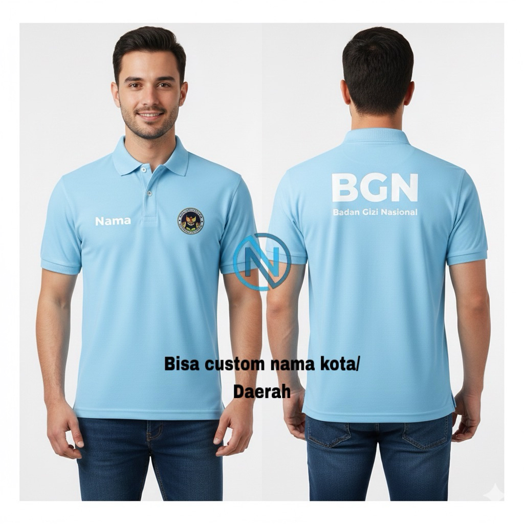 เสื้อโปโลพิมพ์ลาย National Nutrition Body (BGN) / เสื้อคอปก BGN SPPG