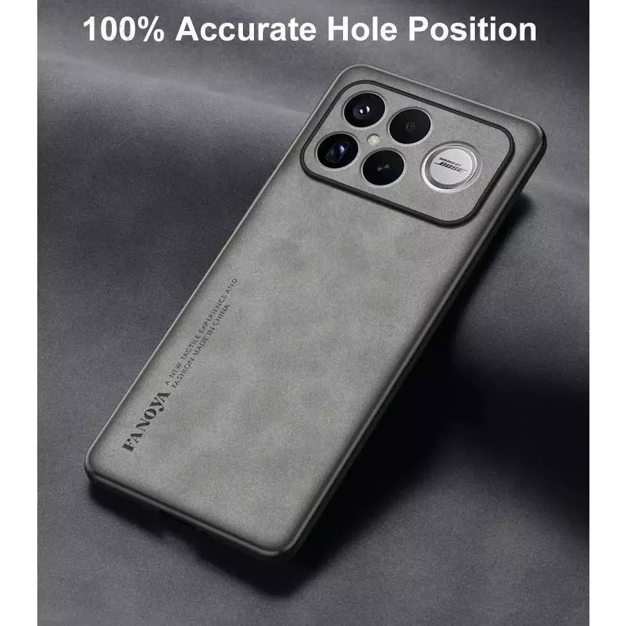 HAKUNA - XIAOMI POCO F8 ULTRA / PRO HP CASE - SILICONE LEATHER FANOYA SUEDE - SOFT HP CASE