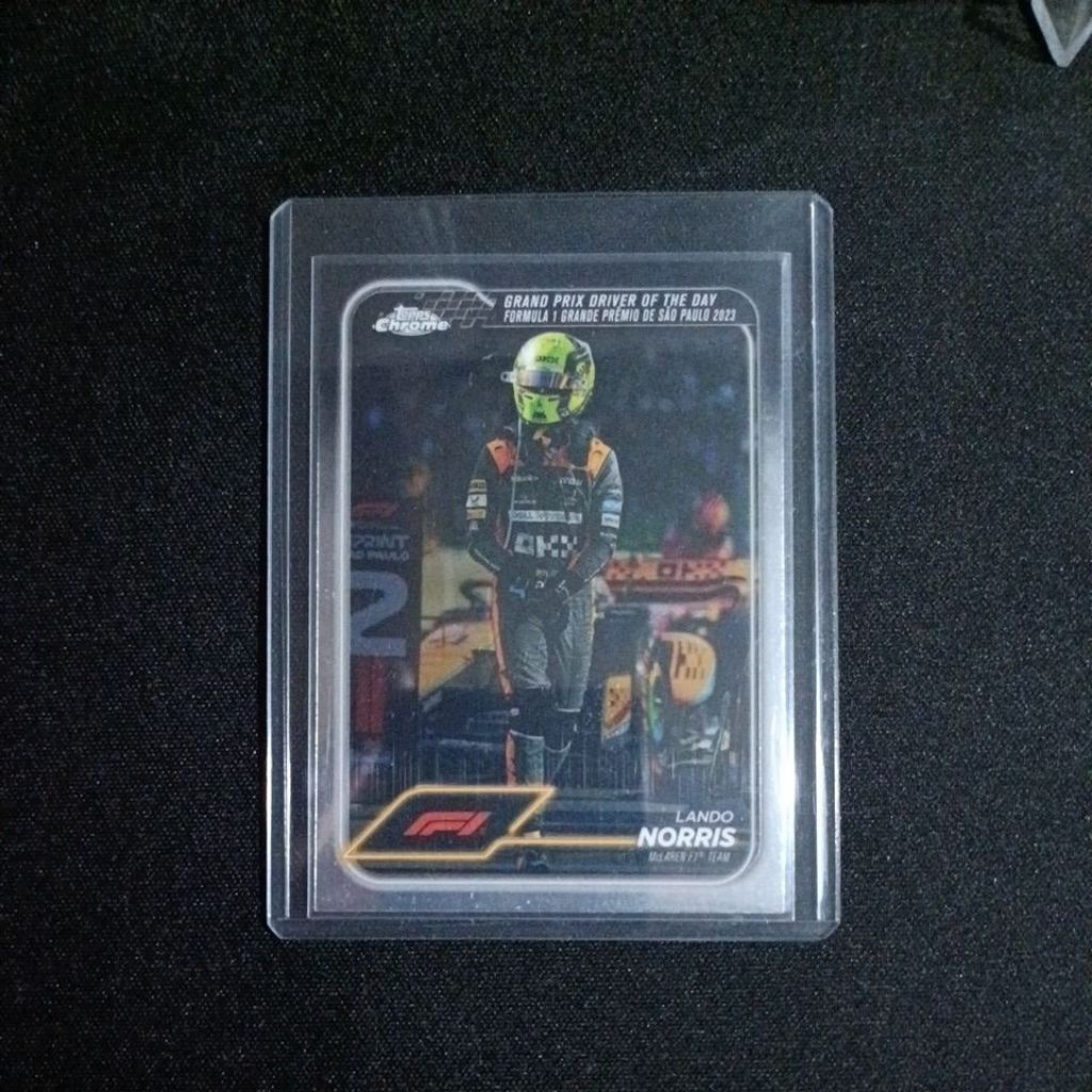 F1 Topps Chrome Mando Norris McLaren Team Card