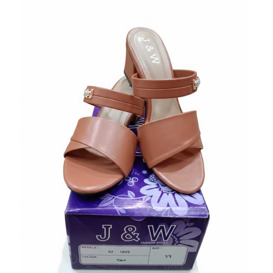 J&W Sandal Heels SU 402 ผู้หญิงเรียบหรูระดับพรีเมียม