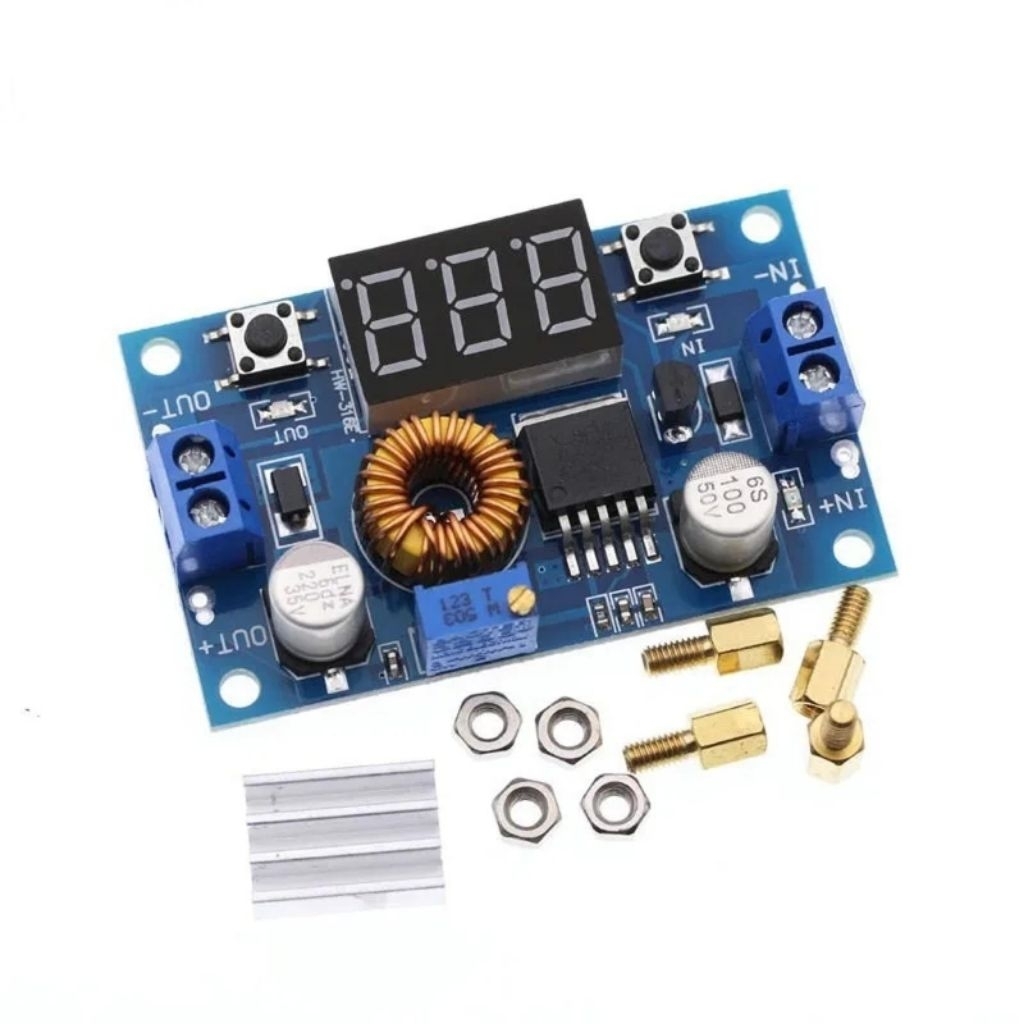 XL4015 DC-DC buck stepdown step down converter 5A จอแสดงผลแบบปรับได้