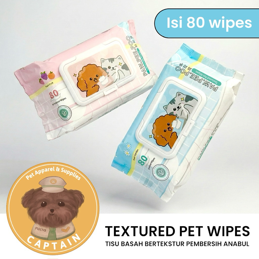 PET WIPES TISSUE NON-ALCOHOLIC PET WET TISSUE DOG CAT CLEANER PET SOFT
