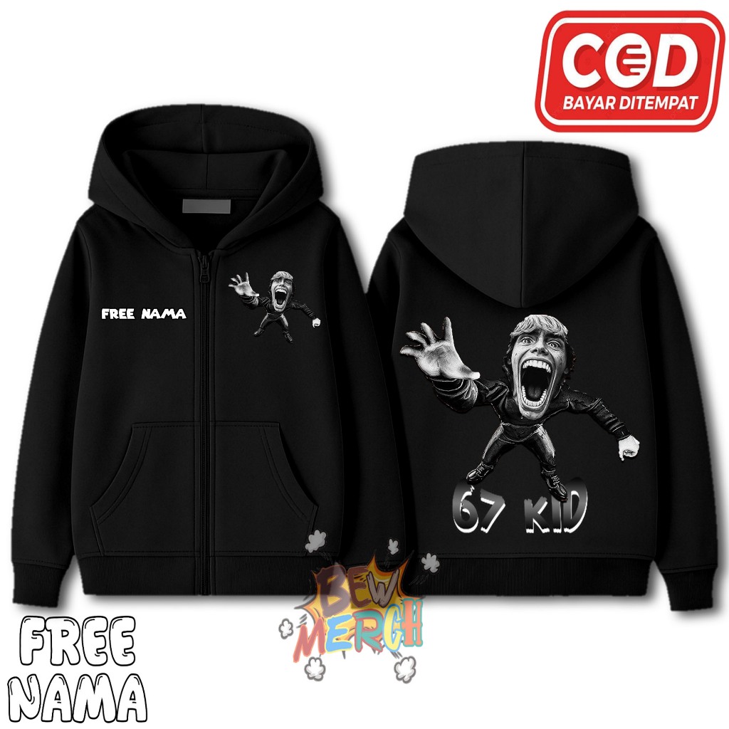 Roblox SCP 67 KID เสื้อแจ็คเก็ตมีฮู้ดมีซิปสําหรับเด็ก / Roblox SCP 67 KID เสื้อแจ็คเก็ตเด็กซิป / ชื่