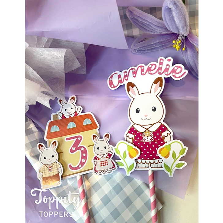 ท็อปเปอร์เค้กวันเกิด Sylvanian Family