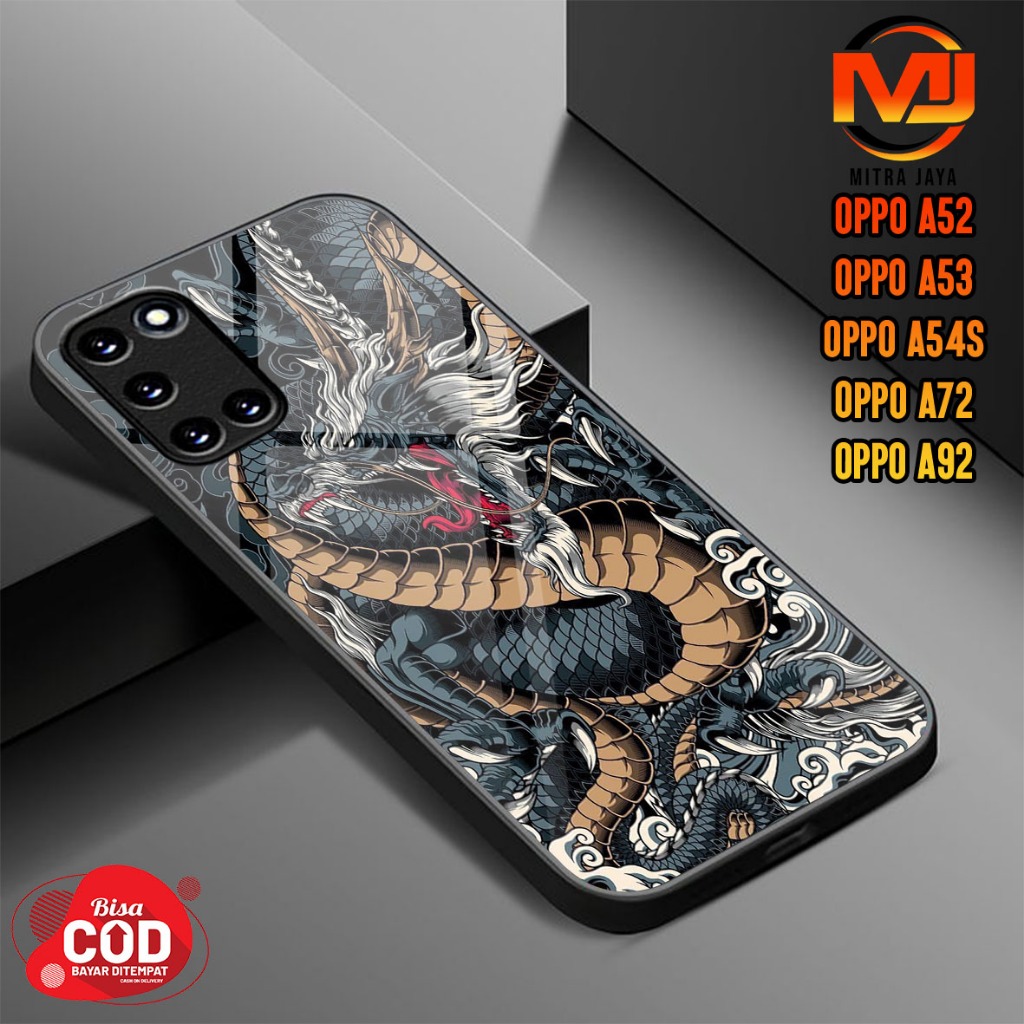 OPPO A52 / A53 / A54S / A72 / A92 Case - Mitra Jaya - Fashion Case Naga Casing Hp Case Softcase Hard