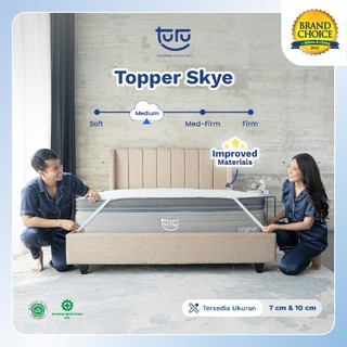 Mattress Topper TURU Skye 7 / 10cm Pelapis Penambah Tinggi Kasur, Empuk