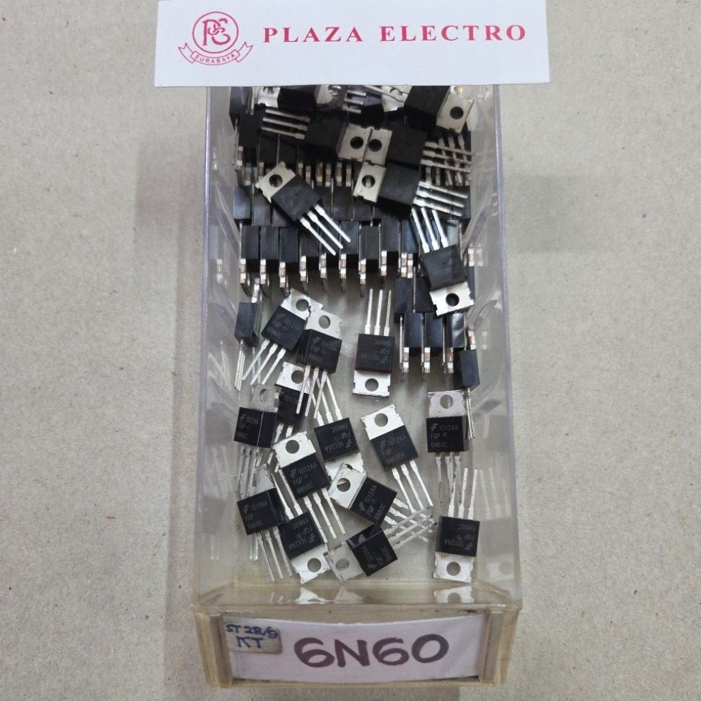 MOSFET FQPF 6N60 C ทรานซิสเตอร์ IC ดั้งเดิม FQPF6N60C 6N 60 คุณภาพดี