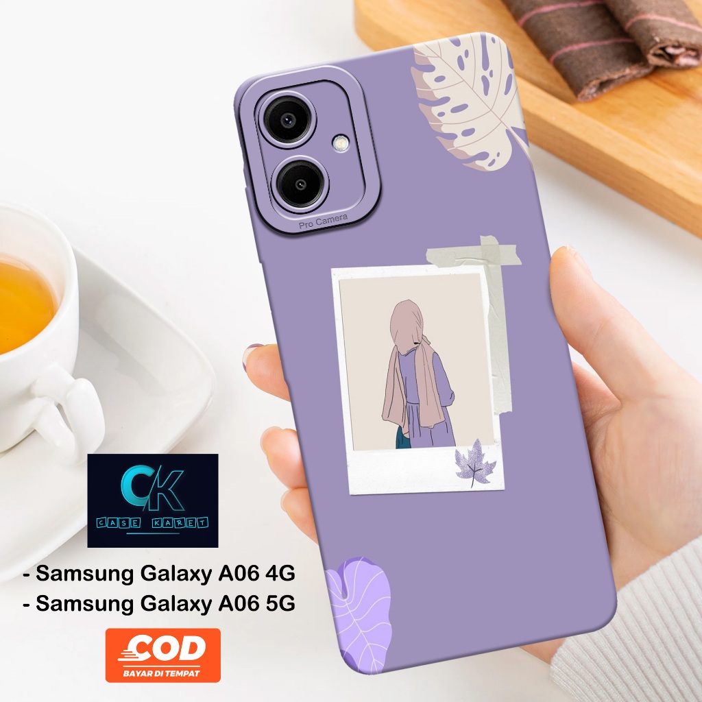 HP เคส Samsung Galaxy A06 4G / A06 5G ล่าสุด - เคสแฟชั่น HIJAB - เคสยาง - เคส Samsung A06 4G / A06 5